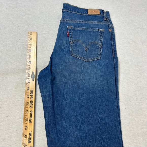 Levi’s Medium Wash High Rise Perfectly Slimming 512 Boot Cut Jeans Size 12 LONG - Picture 2 of 10